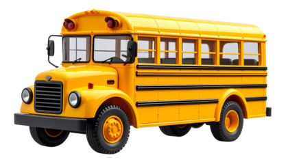 A realistic PNG of a yellow school bus with clear detailing and bright color.
Ideal for education themes, transportation graphics, learning materials, and children’s designs.