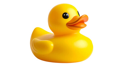 A realistic PNG of a cute toy duck with smooth, colorful finish.
Perfect for kids&rsquo; designs, nursery themes, baby products, and playful graphics