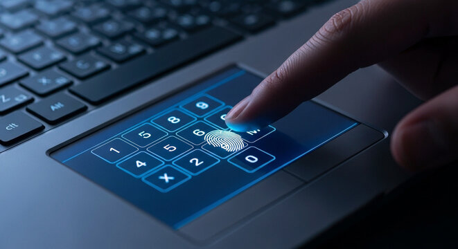 Laptop Security Biometric Fingerprint Scanning