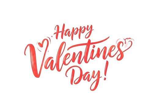 Elegant red and pink glittering script text wishing happy valentines day