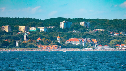 Sopot Beach with People, Poland