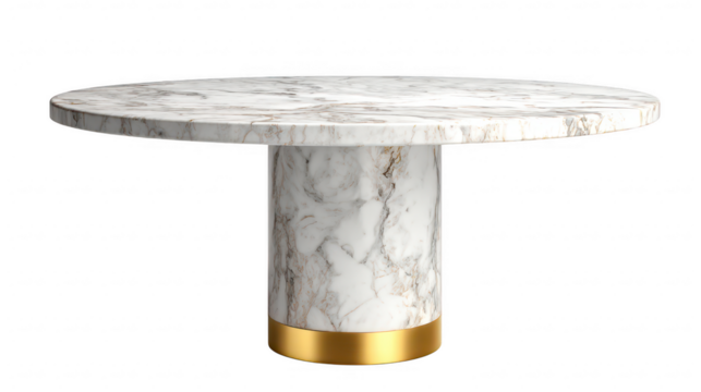 Elegant minimalist marble dining table interior modern home furniture design stylish environment contemporary concept