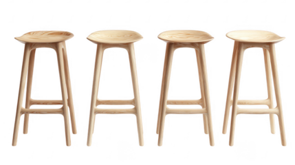 Stylish scandinavian bar stool set for modern kitchens realistic furniture design contemporary home decor