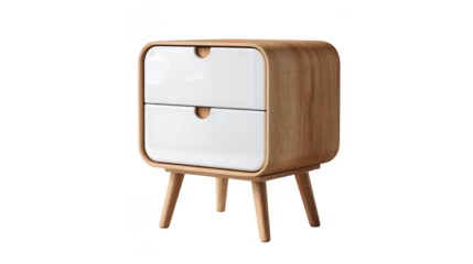 Scandinavian bedside cabinet furniture decor element modern living room stylish home accent minimalist design