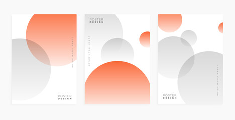 Abstract organic shapes with soft gradients in a minimalist composition