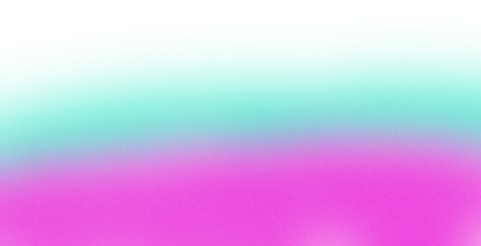 A pixelated gradient transitions from white at the top to teal and then to pink at the bottom. - Powered by Adobe