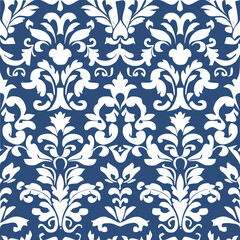 seamless damask tiling pattern