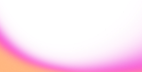 Abstract pixelated gradient of pink and orange on transparent background