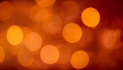 Warm Glowing Bokeh Lights Creating a Festive Atmosphere During a Celebration