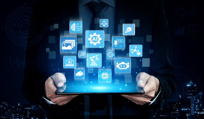 AI Assistant Brain Processor with LLM Technology, Big Data, Machine Learning, Generative AI for Business Support, Future Agentic AI Technology and Artificial Intelligence Prompt Engineering. Entice