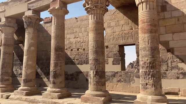 Temple of Isis at Philae Island in Aswan, Egypt