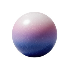 Obraz premium Elegant spherical object with transparent-pink-lavender-indigo gradient, granular texture, and clear gel bead on transparent background, macro, centered, minimalist, concept of elegant product