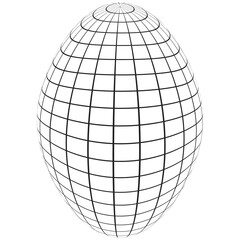 Abstract sphere isolated on white