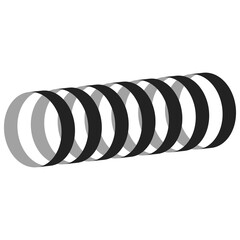 Black and white striped fabric