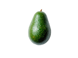 Avocado Isolated on White Background with Full Depth of Field