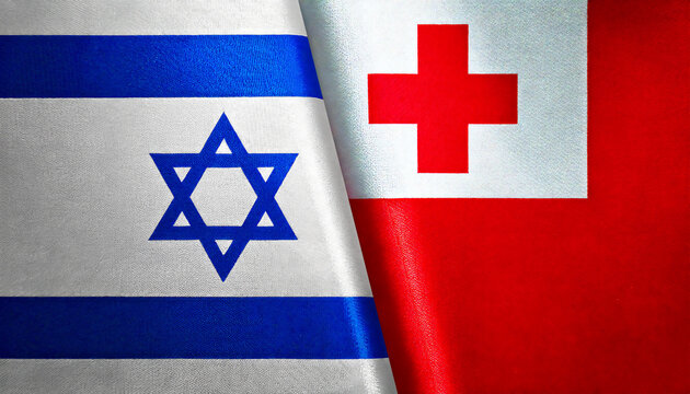 イスラエルの国旗とトンガの国旗(Israel Flag & Tonga flag.)

