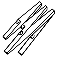 Clothespin Vector Illustration