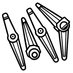 Clothespin Vector Illustration