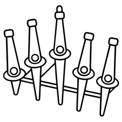 Clothespin Vector Illustration