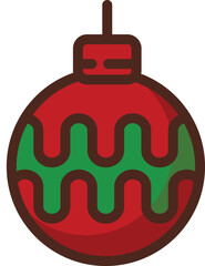 Obraz premium Flat design christmas element