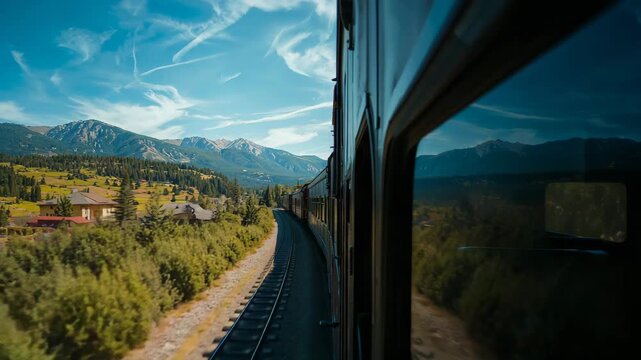 Durango Silverton Railroad vintage train, Colorado