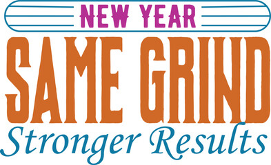 Happy New Year celebration typography vector design with modern clean layout. Suitable for t-shirt prints, banners, posters and social media greetings.
