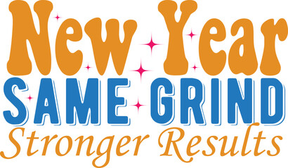 Happy New Year celebration typography vector design with modern clean layout. Suitable for t-shirt prints, banners, posters and social media greetings.
