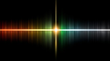 Abstract vertical neon colored pattern. Isolated on black color.