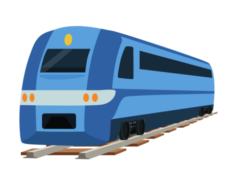 toy train on a white background