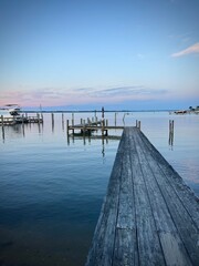 Obraz premium wooden pier on the sea