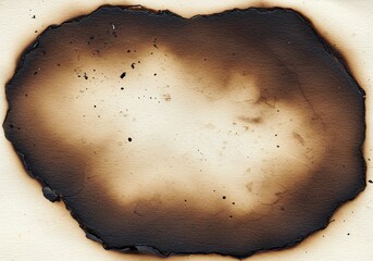 Vintage Graphic Resource: Horizontal Parchment with Fire Damage and Copy Space