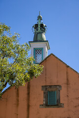 Historic buildings in the town of Portmerion.