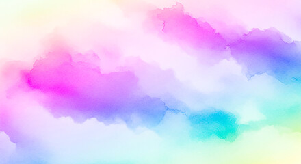 Ethereal watercolor background Soft pastel hues dreamy texture and calming gradient effect Modern art color wash
