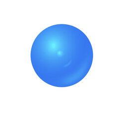 Abstract glossy gradient sphere with smooth blue and purple tones and soft glowing highlights. Modern 3D-style round shape on transparent background for UI design, branding, overlays and creativity.