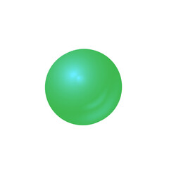 Abstract glossy gradient sphere with smooth green and blue tones and soft glowing highlights. Modern 3D-style round shape on transparent background for UI design, branding, overlays and creativity.