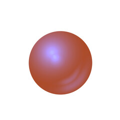 Abstract glossy gradient sphere with smooth brown and purple tones and soft glowing highlights. Modern 3D-style round shape on transparent background for UI design, branding, overlays and creativity.