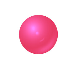 Abstract glossy gradient sphere with smooth pink and purple tones and soft glowing highlights. Modern 3D-style round shape on transparent background for UI design, branding, overlays and creativity.