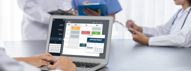 Online applointment booking calendar for brisk regristration on the internet website