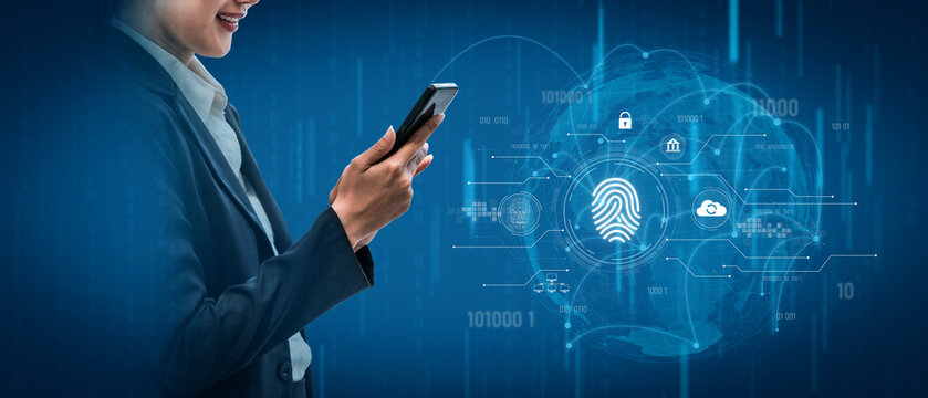 Biometric fingerprint identification and cybersecurity system ensuring secure access, identity verification, cloud data protection, and digital safety Vouch