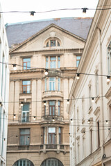 stylish light bulbs in the cafe
