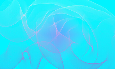 Abstract Neon Wave Lines Background in Blue, abstract blue background with waves.modern digital and energetic visual effect. Ideal for technology presentations, music cover art, wallpapers, 