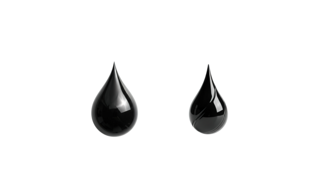 Black Liquid Drop
