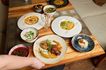 Enjoy an Elegant Dining Experience Featuring a Selection of Gourmet Dishes and Meals