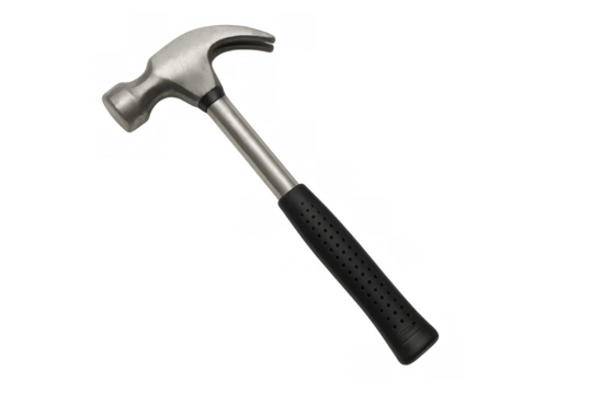 Claw hammer tool isolated on transparent background