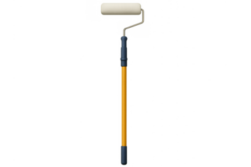 Paint roller with long extension pole improving home