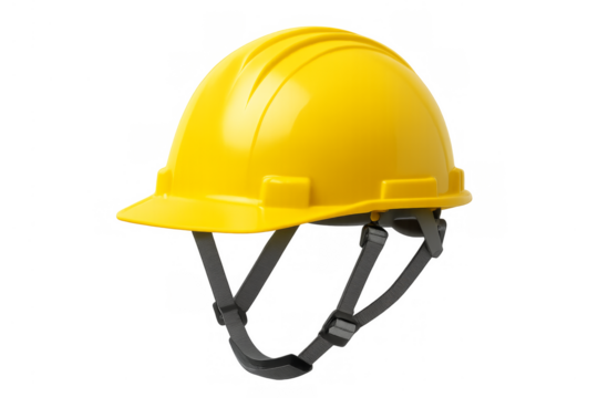 Yellow hard hat representing safety and construction work