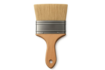 Paintbrush with wooden handle for painting and diy work