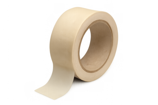 Masking tape roll with transparent background