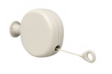 Retractile clothesline housing with a clothes drying line extending for laundry