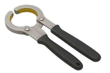 Obraz premium Adjustable automotive oil filter wrench removing tool